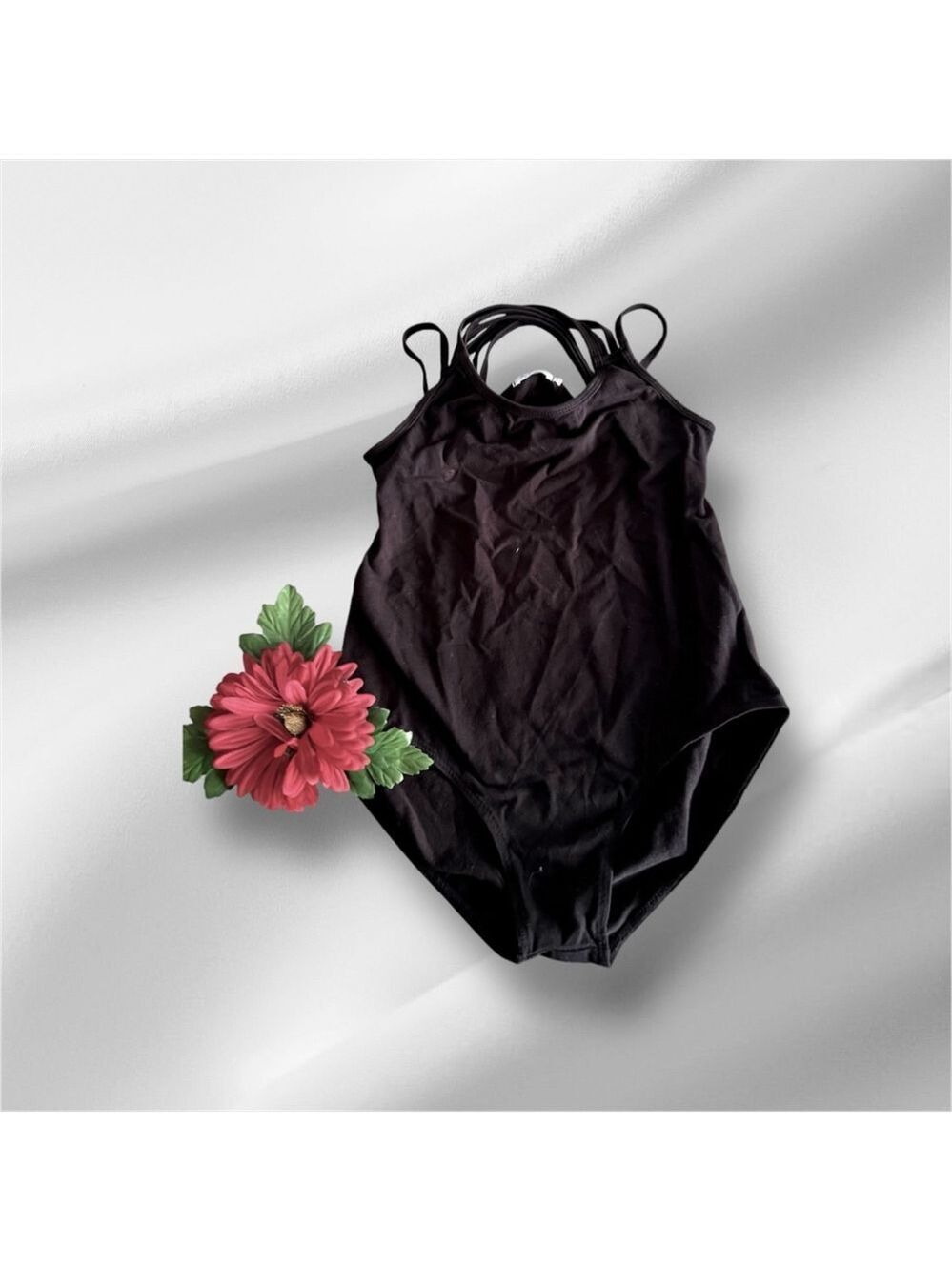 BLACK LEOTARD-SIZE 14/16